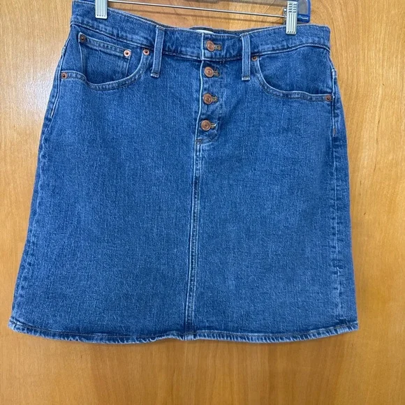 J.Crew Denim Button Front Skirt – Size 30 - Picture 3 of 5